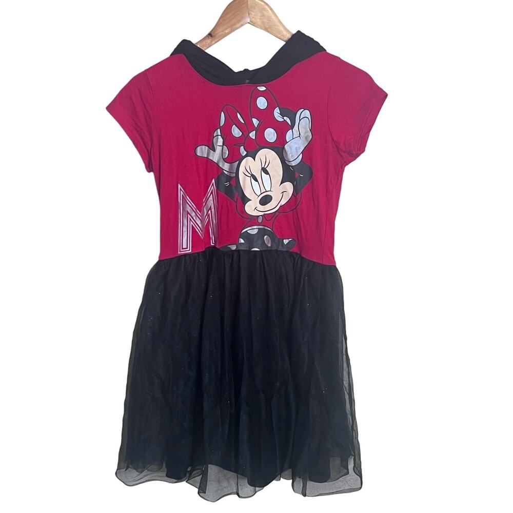 Disney Minnie Mouse Dress Hoodie With Ears and Bow‎ Girls XL